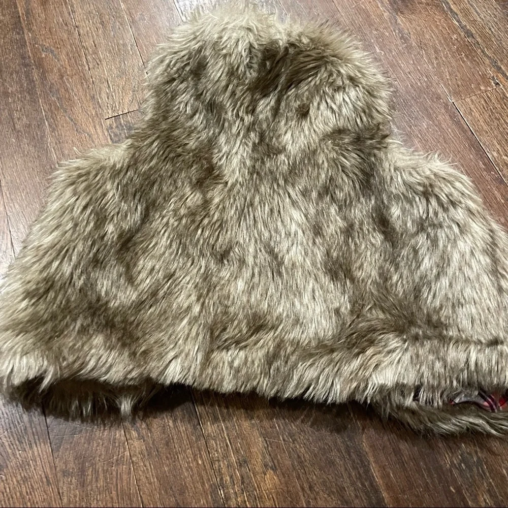 LOGG for H&M faux fur vest sz 5